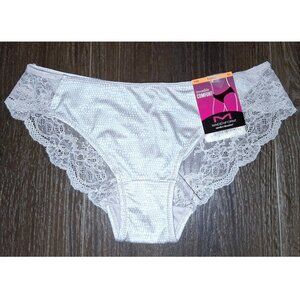 Maidenform Comfort Devotion Tanga Cheeky Panty Size Small 5 Off White Cream Lace